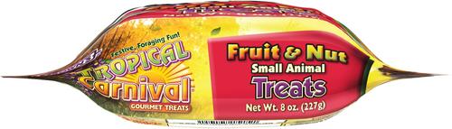 Show full view: Brown's Tropical Carnival Fruit & Nut Small Animal Treats, 8-oz bag slide 3 of 6