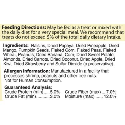 Show full view: Brown's Tropical Carnival Fruit & Nut Small Animal Treats, 8-oz bag slide 4 of 6