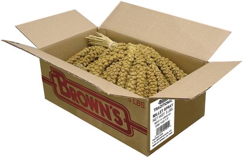 Show full view: Brown's Tropical Carnival Golden Millet Spray Bird Treat, 5-lb box slide 2 of 4