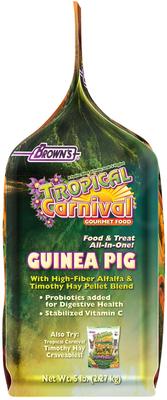 Show full view: Brown's Tropical Carnival Gourmet Guinea Pig Food, 5-lb bag slide 3 of 9