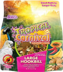 Brown's Tropical Carnival Gourmet Large Hookbill Food, 5-lb bag