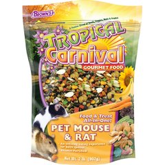 Brown's Tropical Carnival Gourmet Mouse & Rat Food, 2-lb bag
