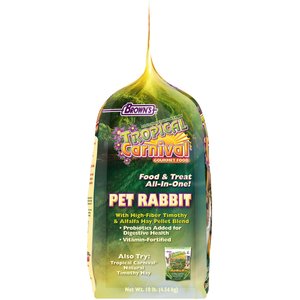 Brown's Tropical Carnival Gourmet Rabbit Food, 10-lb bag