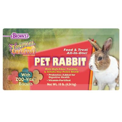 Show full view: Brown's Tropical Carnival Gourmet Rabbit Food, 10-lb bag slide 5 of 10