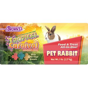 Brown's Tropical Carnival Gourmet Rabbit Food, 5-lb bag