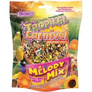 Brown's Tropical Carnival Melody Mix Small Bird Treat, 5-oz bag