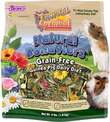 Brown's Tropical Carnival Natural Behaviors Grain-Free Daily Diet Guinea Pig Food, 4-lb bag