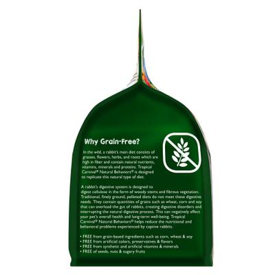 Show full view: Brown's Tropical Carnival Natural Behaviors Grain-Free Daily Diet Rabbit Food, 4-lb bag slide 3 of 8