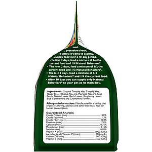 Brown's Tropical Carnival Natural Behaviors Grain-Free Daily Diet Rabbit Food, 4-lb bag