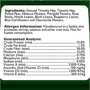 Brown's Tropical Carnival Natural Behaviors Grain-Free Daily Diet Rabbit Food, 4-lb bag