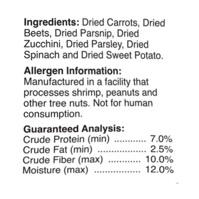 Show full view: Brown's Tropical Carnival Natural Garden Harvest Small Pet Treats, 3-oz bag slide 5 of 5