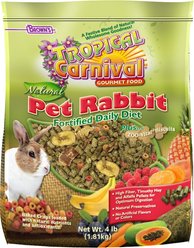 Brown's Tropical Carnival Natural Rabbit Food, 4-lb bag