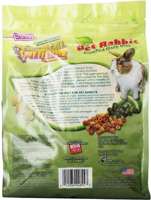 Show full view: Brown's Tropical Carnival Natural Rabbit Food, 4-lb bag slide 2 of 6