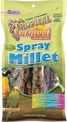 Brown's Tropical Carnival Natural Spray Millet Bird Treats, 7 count