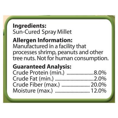 Show full view: Brown's Tropical Carnival Natural Spray Millet Bird Treats, 7 count slide 3 of 5