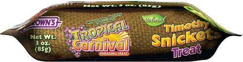 Show full view: Brown's Tropical Carnival Natural Timothy Snickets Rabbit, Guinea Pig, Chinchilla Treats, 3-oz bag slide 3 of 4
