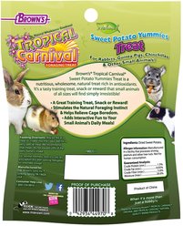 Brown's Tropical Carnival Sweet Potato Yummies Small Animal Treats, 3.5-oz bag slide 2 of 5