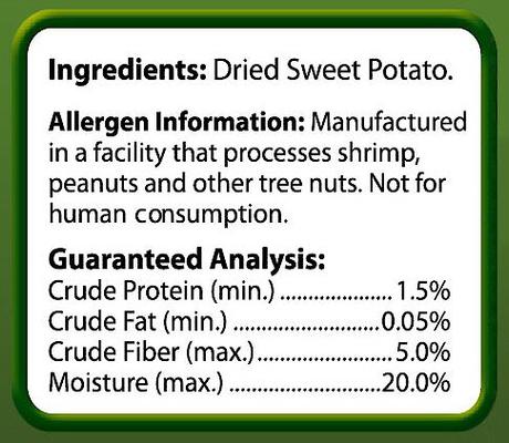 Show full view: Brown's Tropical Carnival Sweet Potato Yummies Small Animal Treats, 3.5-oz bag slide 3 of 5