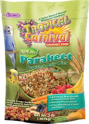 Brown's Tropical Carnival with ZOO-Vital Biscuits Parakeet Food, 2-lb bag