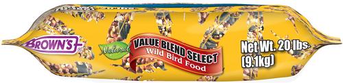 Show full view: Brown's Value Blend Select Wild Bird Food, 20-lb bag slide 3 of 7