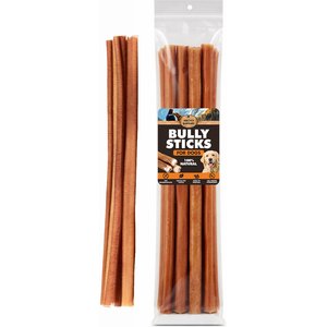 Brutus & Barnaby 12-Inch Single Ingredient High Protein & Rawhide-Free Bully Sticks Dog Chews, 4 count