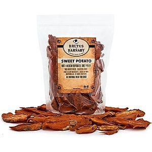Brutus & Barnaby Sweet Potato Slices Dehydrated Dog Chews, 1-lb bag