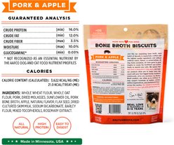 Brutus Broth Bone Broth Pork & Apple Biscuits Natural Limited Ingredient Crunchy Dog Treats, 8-oz bag​ slide 2 of 9
