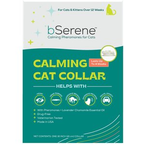 bSerene Pheromone Adjustable Calming Collar for Cats