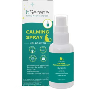 bSerene Pheromone & Catnip Oil Calming Spray for Cats