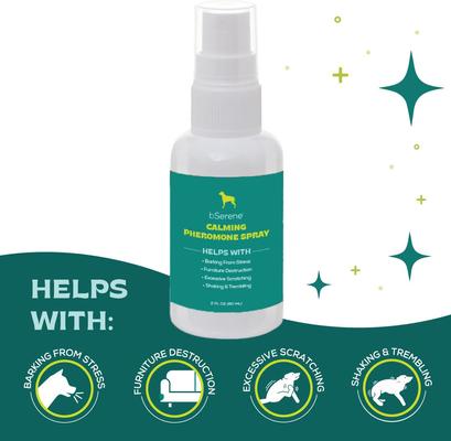 Show full view: bSerene Pheromone Calming Spray for Dogs, 60-mL bottle slide 6 of 7