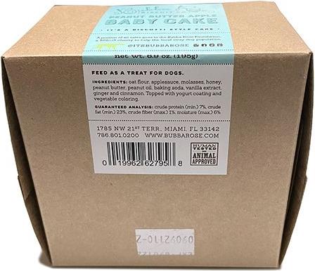 Show full view: Bubba Rose Biscuit Co. Natural Peanut Butter Flavored Blue Dog Birthday Baby Cake Crunchy Dog Treat, 1 count slide 5 of 6