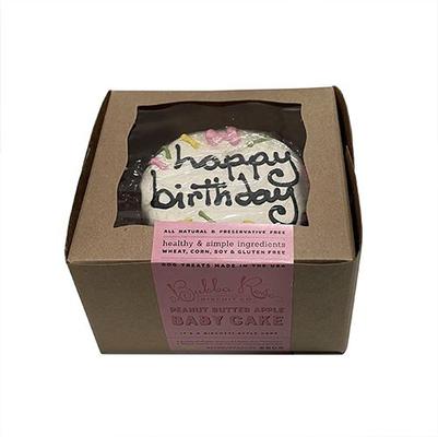 Show full view: Bubba Rose Biscuit Co. Natural Peanut Butter Flavored Pink Dog Birthday Baby Cake Crunchy Dog Treat, 1 count slide 3 of 6