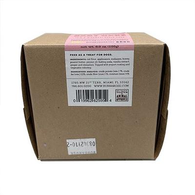 Show full view: Bubba Rose Biscuit Co. Natural Peanut Butter Flavored Pink Dog Birthday Baby Cake Crunchy Dog Treat, 1 count slide 5 of 6