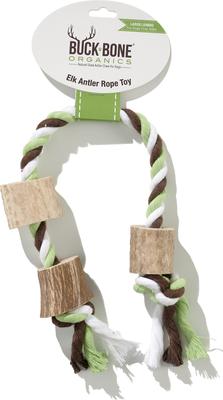 Show full view: Buck Bone Organics Antler Rope Dog Toy, Large slide 3 of 7