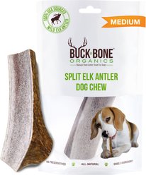 Buck Bone Organics Split Elk Antler Dog Chews, 4.5 - 5 in