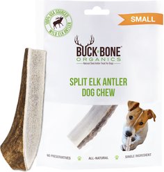 Buck Bone Organics Split Elk Antler Dog Chews, 4-in