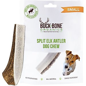 Buck Bone Organics Split Elk Antler Dog Chews, 4-in