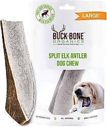 Buck Bone Organics Split Elk Antler Dog Chews, 6 - 7 in