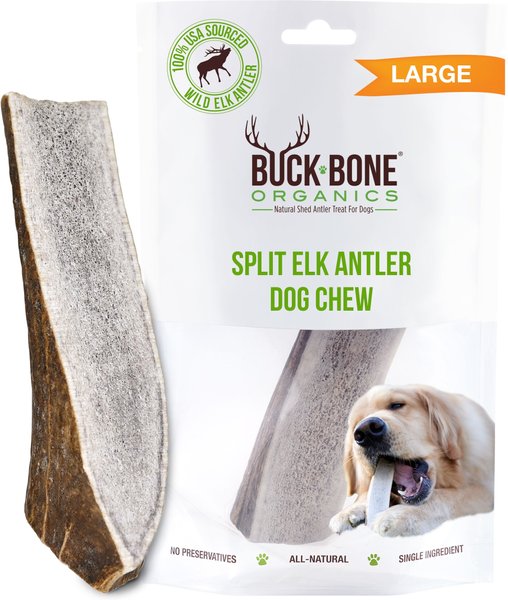 Show full view: Buck Bone Organics Split Elk Antler Dog Chews, 6 - 7 in slide 1 of 11