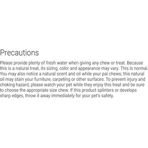 Buck Bone Organics Split Elk Antler Dog Chews, 6 - 7 in