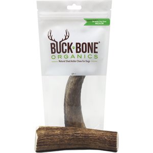 Buck Bone Organics Whole Elk Antler Dog Chews, 4.5 - 5 in