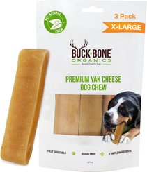 Buck Bone Organics X-Large Yak Cheese Dog Treats, 3 count