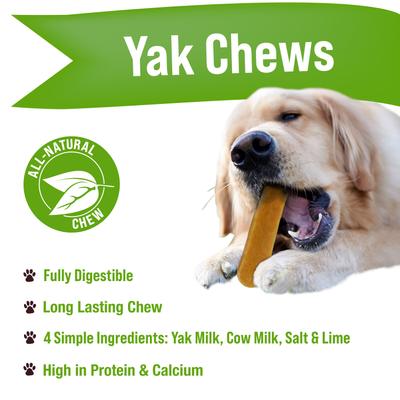 Show full view: Buck Bone Organics Yak Chew Large Dog Treats, 3 count slide 3 of 7