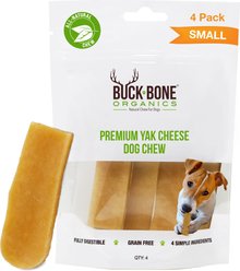 Buck Bone Organics Yak Chew Small Dog Treats, 4 count