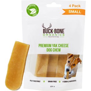 Buck Bone Organics Yak Chew Small Dog Treats, 4 count
