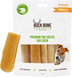 Buck Bone Organics Yak Chew Small Dog Treats, 8 count