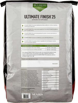 Show full view: Buckeye Nutrition Gro 'N Win Pelleted Feed + Ultimate Finish 25 High-Fat Weight Gain Pellets Horse Supplement slide 6 of 7