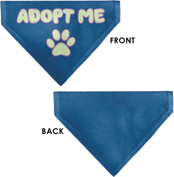 Buckle-Down Adopt Me Text & Paw Dog Bandana