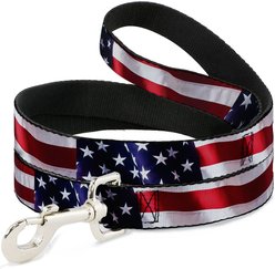 Buckle-Down American Flag Vivid Dog Leash