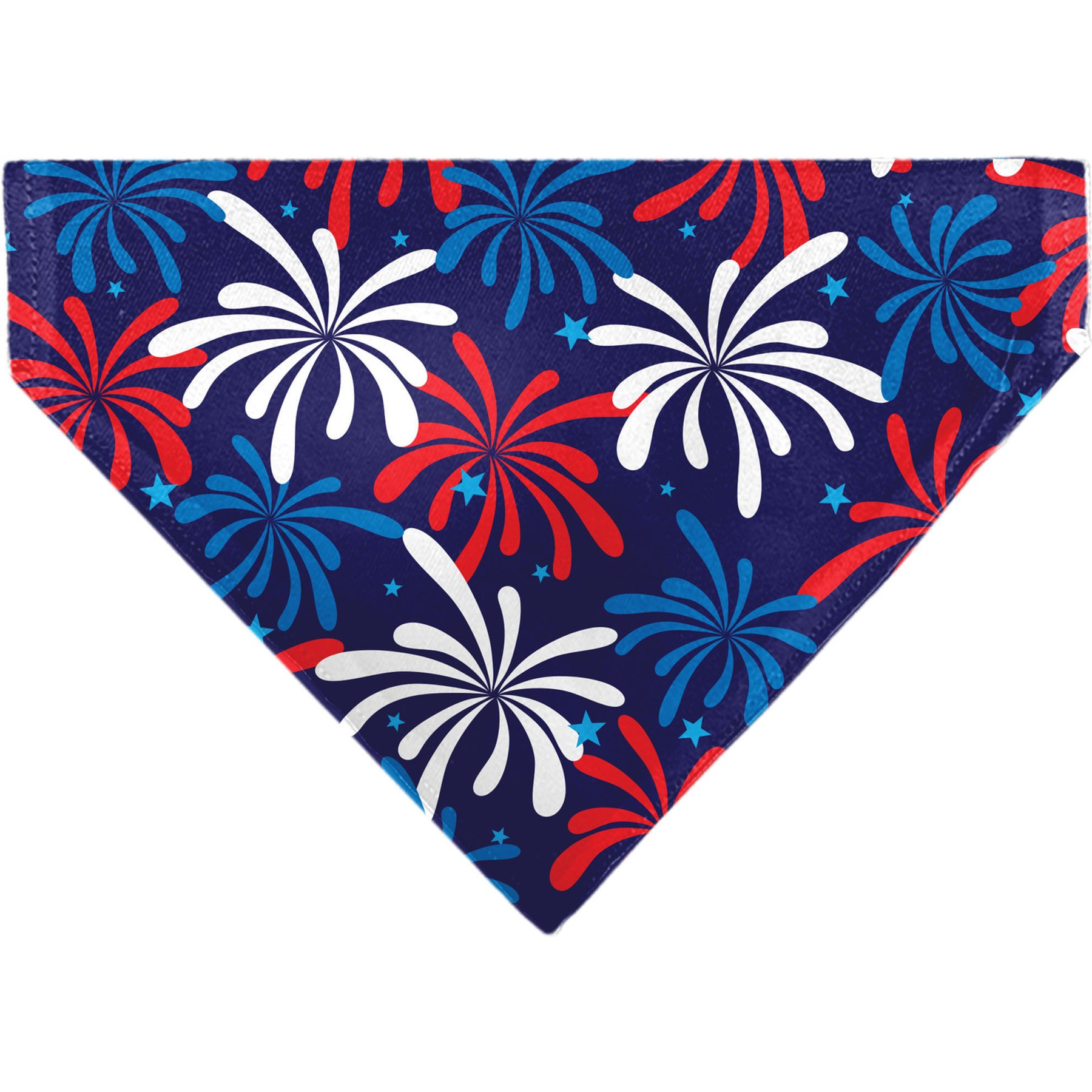 Buckle-Down Americana Fireworks Show Slip-On Dog Bandana, Blue